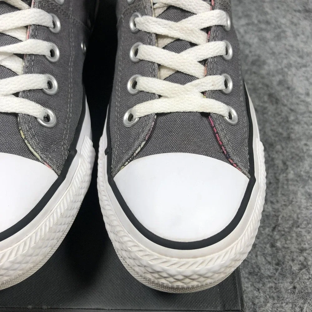Converse Chuck Taylor Low Womens 8 Gray Canvas Floral Lining Sneakers 559351C